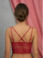 Acık Kırmızı rengi ayarlanabilir askılı bralet