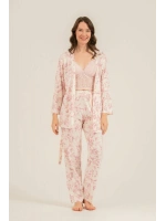 Arnetta Kadın Roses Krem Braletli Pembe Pijama Takımı