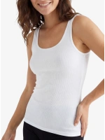 Blackspade Kadın Atlet Fine Rib 1614 - BEYAZ