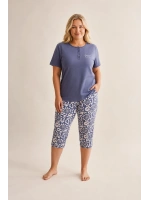 Büyük beden  kaprili pijama takımı