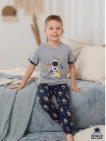 Erkek çocuk astronotlu pijama takımı