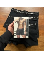 Erkek Nautıca Boxer %100 Pamuk 3lu Set Siyah