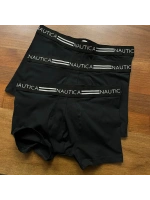 Erkek Nautıca Boxer %100 Pamuk 3lu Set Siyah