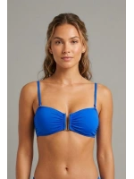 Kadın lacivert ayarlanabilir askılı bikini üstü