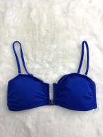 Kadın lacivert ayarlanabilir askılı bikini üstü