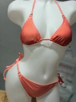 Kadın piti kareli bikini takımı
