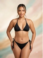 Kadın siyah bikini takımı