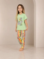 Kız çocuk çok renkli pijama takımı