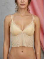 Krem rengi ayarlanabilir askılı bralet