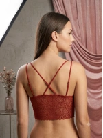 Kremit rengi ayarlanabilir askılı bralet
