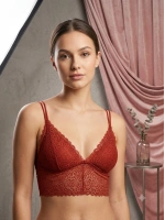 Kremit rengi ayarlanabilir askılı bralet