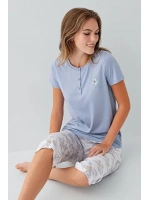 lila kaprili  pijama takımı