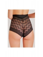 Magicform Zigzag Dantelli Siyah Yüksek Bel Kadın Hipster Külot