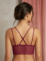 Mürdüm rengi ayarlanabilir askılı bralet