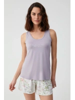 Penyemood Comfort mood şort lila takım 2806