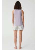 Penyemood Comfort mood şort lila takım 2806