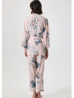 Penyemood Dantel büstiyerli üçlü sabahlık pijama takımı 20201