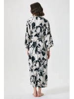 Penyemood Dantel detaylı kimono uzun sabahlık takımı