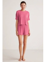 Penyemood Ribana pembe şort takım 9458