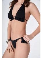 Siyah üçgen kesim bikini