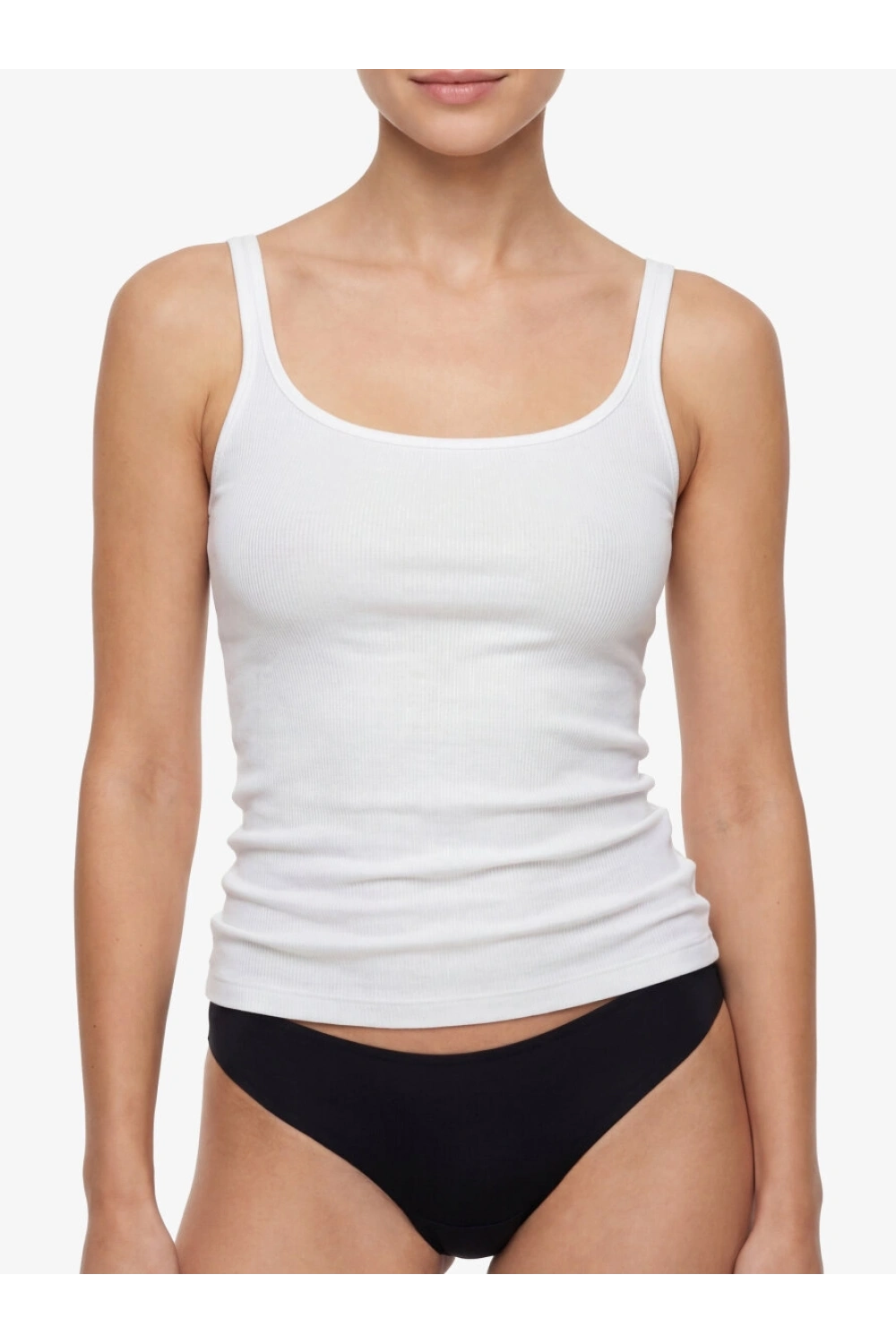 Blackspade Kadın Atlet Fine Rib 1615 - Beyaz