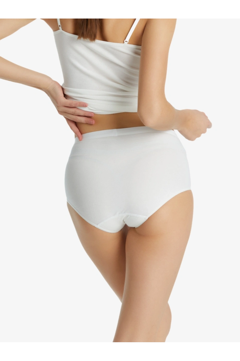Blackspade Kadın Slip yüksek bel Külot Essential 1307 - BEYAZ