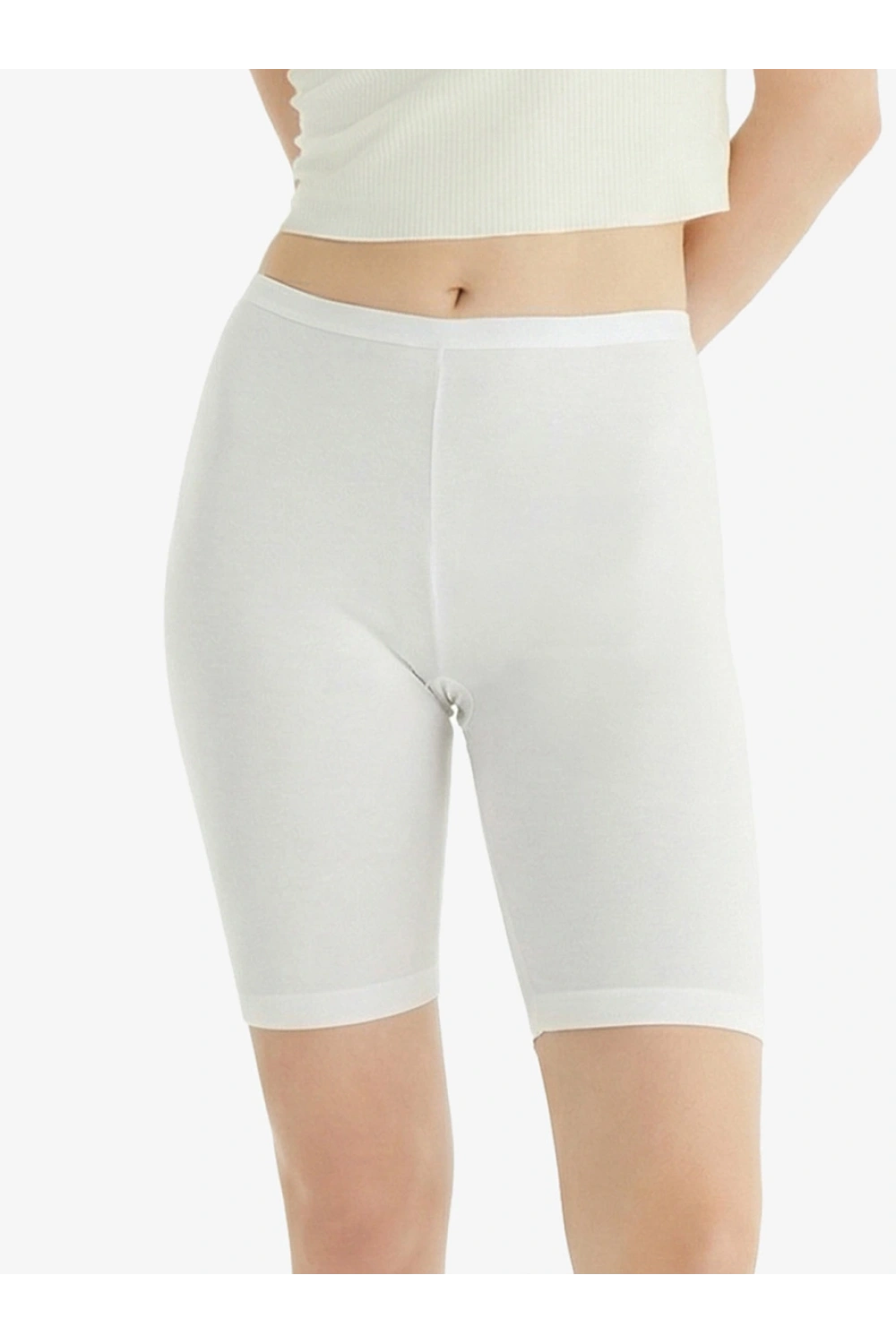Blackspade Kadın uzun Boxer Essential 1309 - beyaz