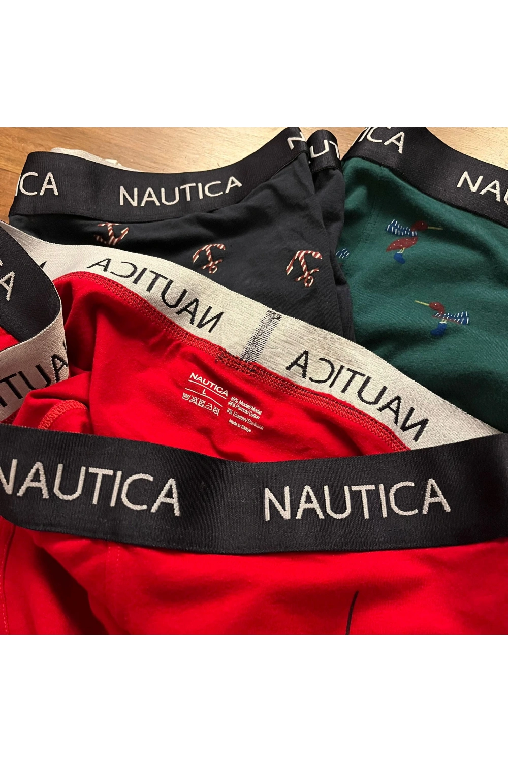 Erkek Nautıca Boxer %100 Pamuk 3lu Set