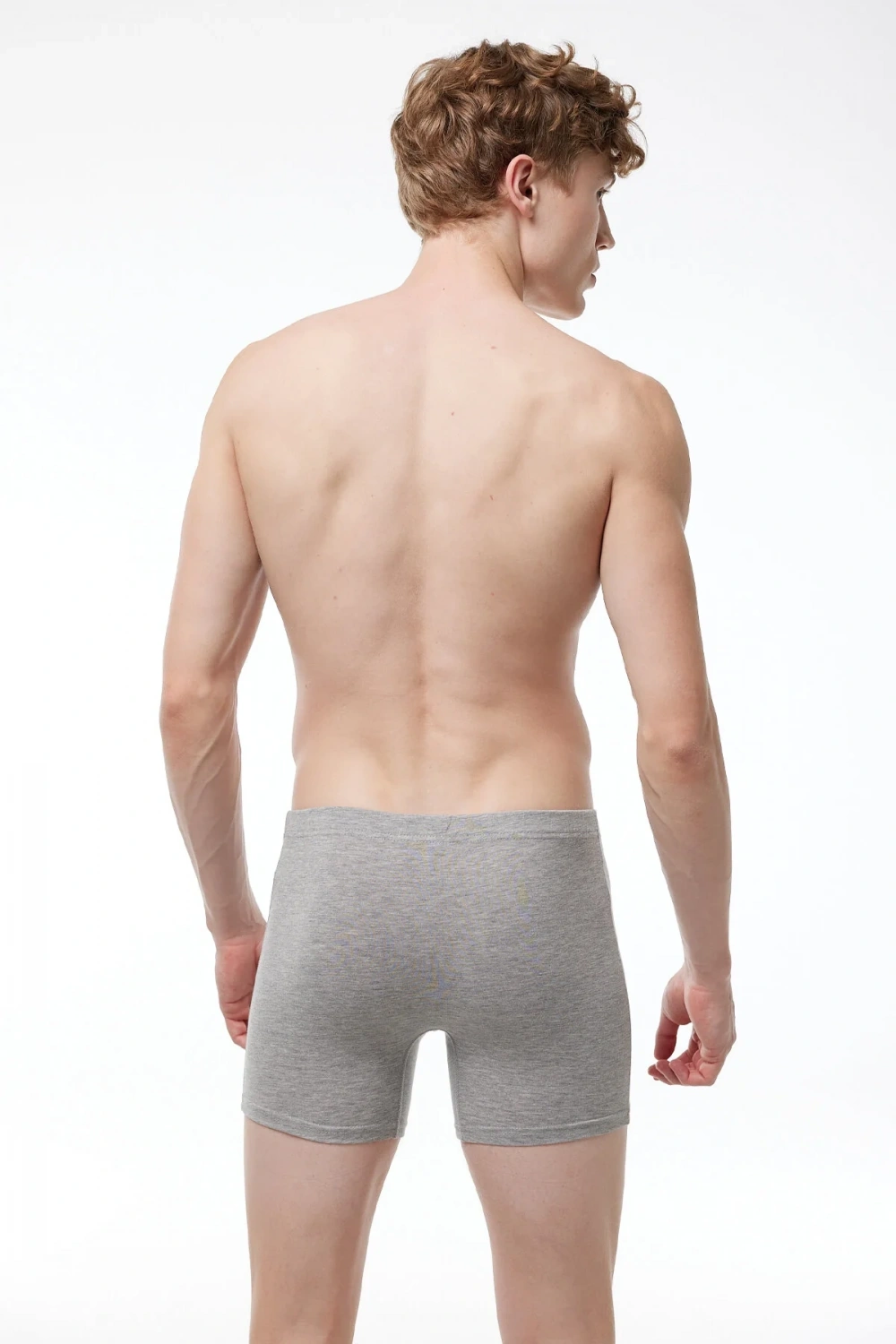 Malabadi Erkek Gri Premium Collection Modal Uzun Boxer