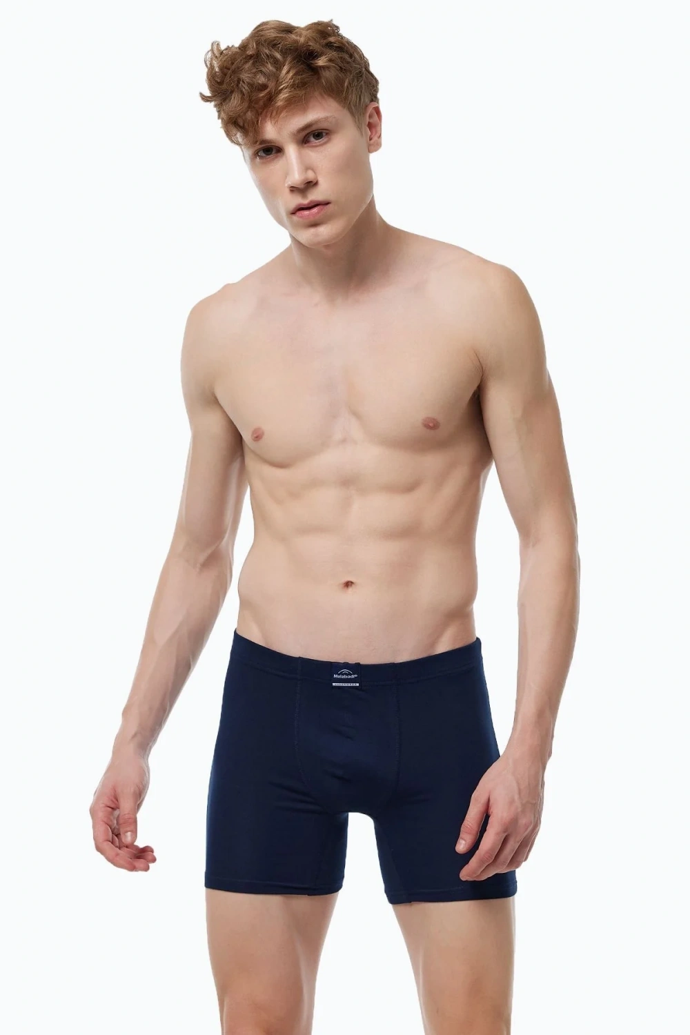 Malabadi Erkek Lacivert Premium Collection Modal Uzun Boxer