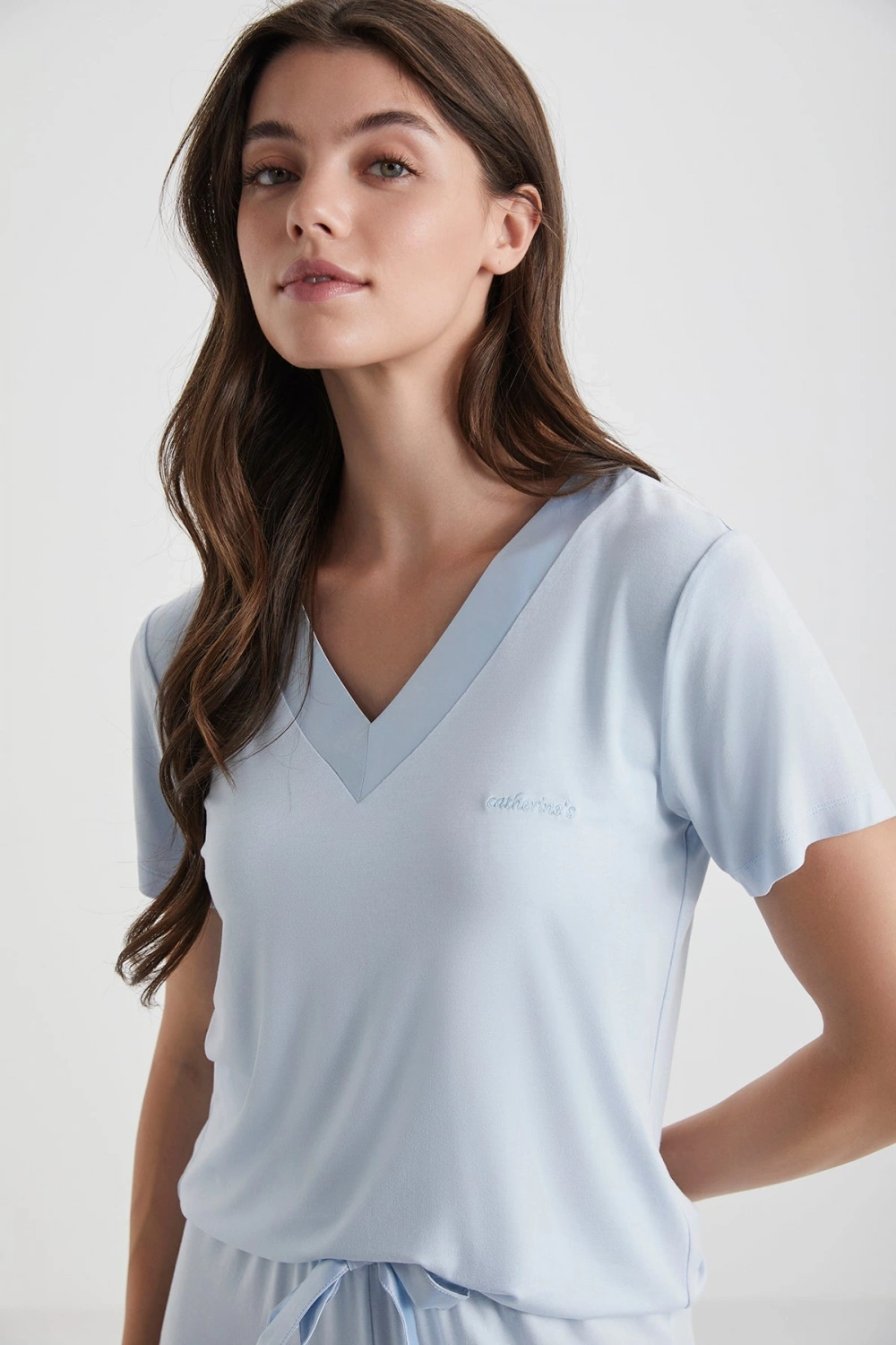 Penyemood mavi Comfort mood piijama takımı 2346