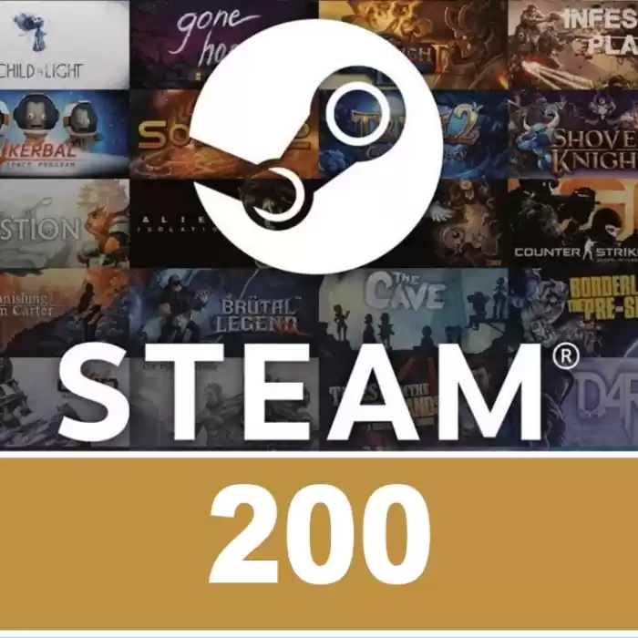 Steam Gift Card 200 Brl Brazil