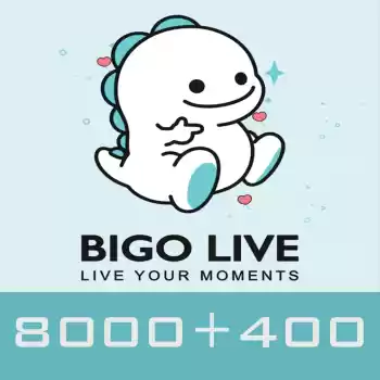 Bigo Live Gold Gift Card 8000 + 400 Diamond Global