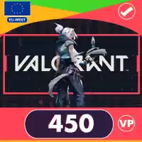 450 Vp Valorant Points Eu-west Server Only