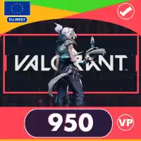 950 Vp Valorant Points Eu-west Server Only