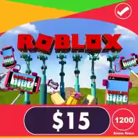 Roblox Gift Card 15 Usd - 1200 Robux Key Global