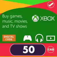 Xbox Gift Card 50 Cad Canada