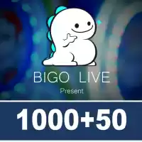 Bigo Live Gold Gift Card 1000 + 50 Diamond Global