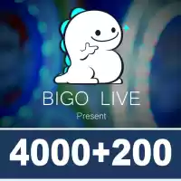 Bigo Live Gold Gift Card 4000 + 200 Diamond Global