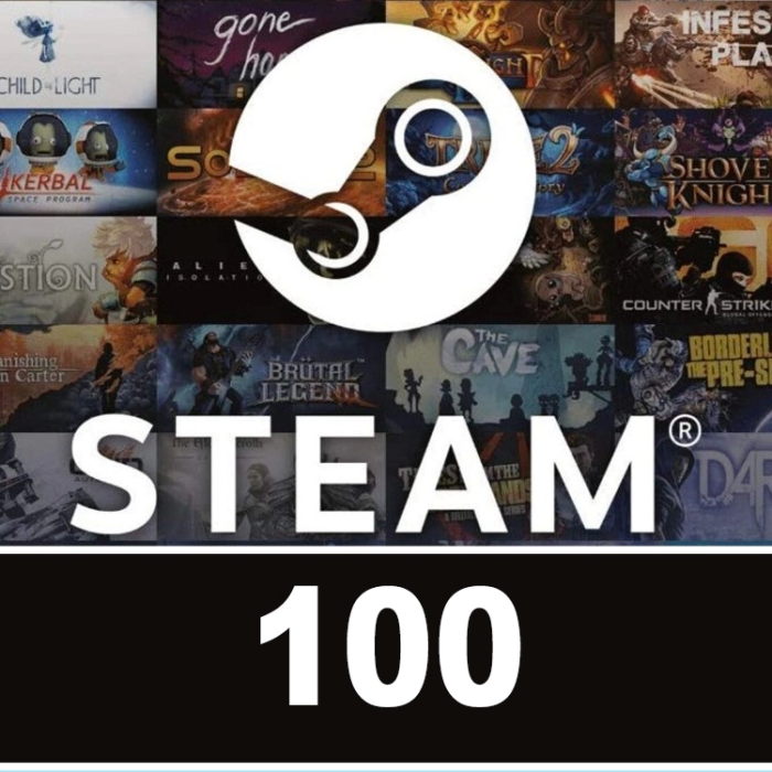 Gift Card Steam 100 Reais Brasil - Código Digital - Playce - Games & Gift  Cards 