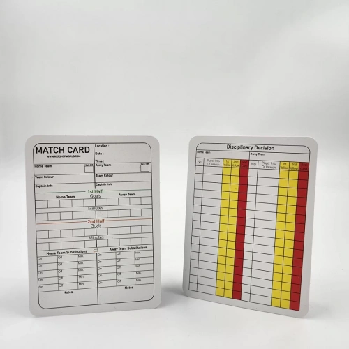 Match Record Cards