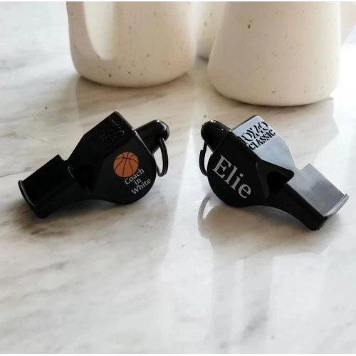 Personalized Fox40 Classic Whistle -Text+Logo, Personalized Refereee Whistle