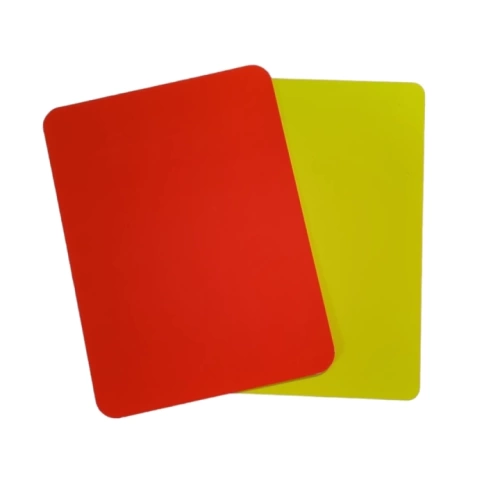 Yellow Red Card 12x9 cm, Glossy