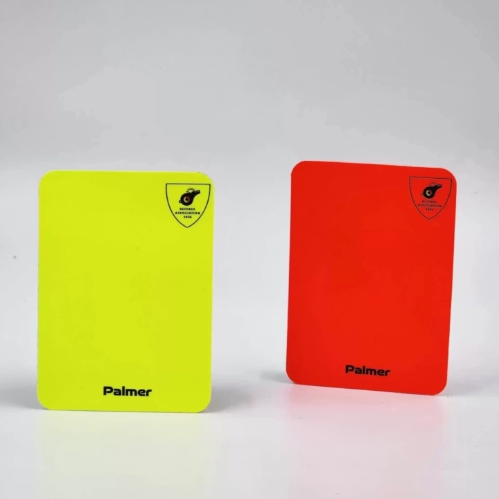 Personalized Yellow/Red Card-Text+Logo, Personalized Referee Cards