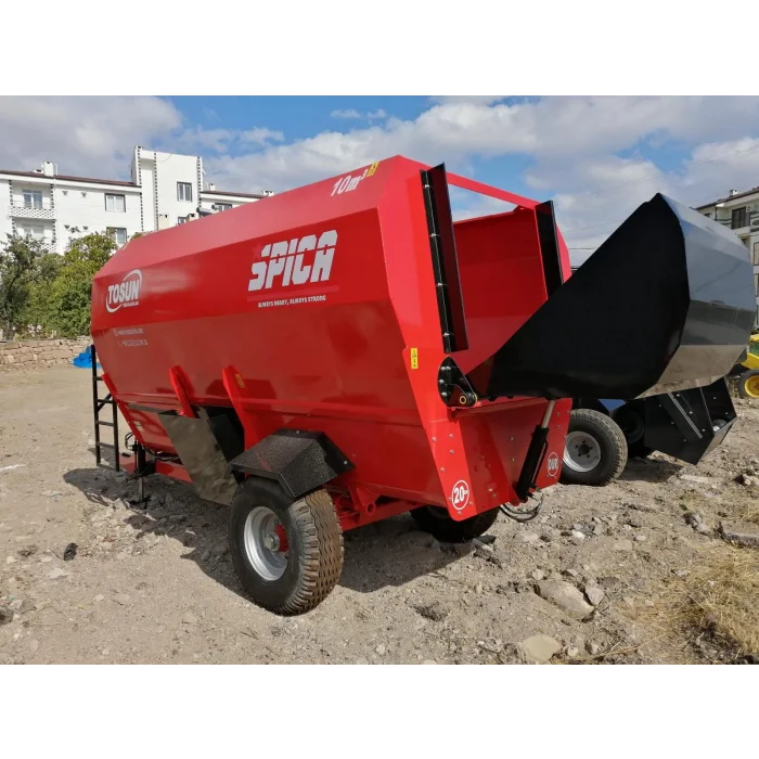 10 M3 YATAY ÇİFT HELEZONLU YEM KARMA MAKİNESİ