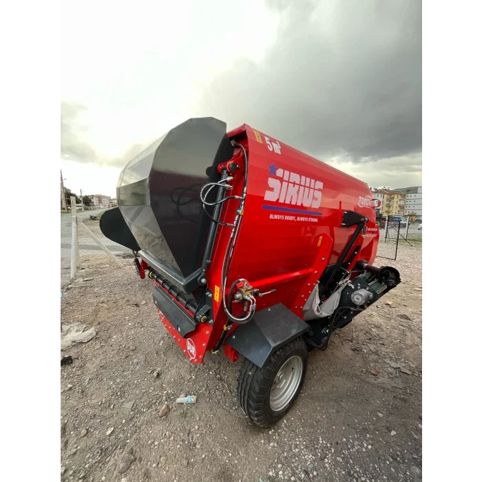 5 M3 YATAY ÇİFT HELEZONLU YEM KARMA MAKİNESİ