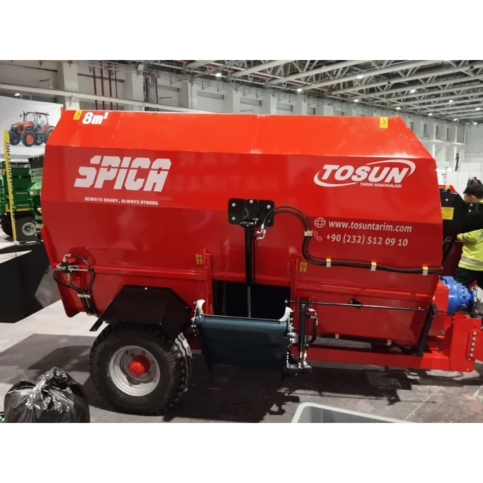 8 M3 YATAY ÇİFT HELEZONLU YEM KARMA MAKİNESİ