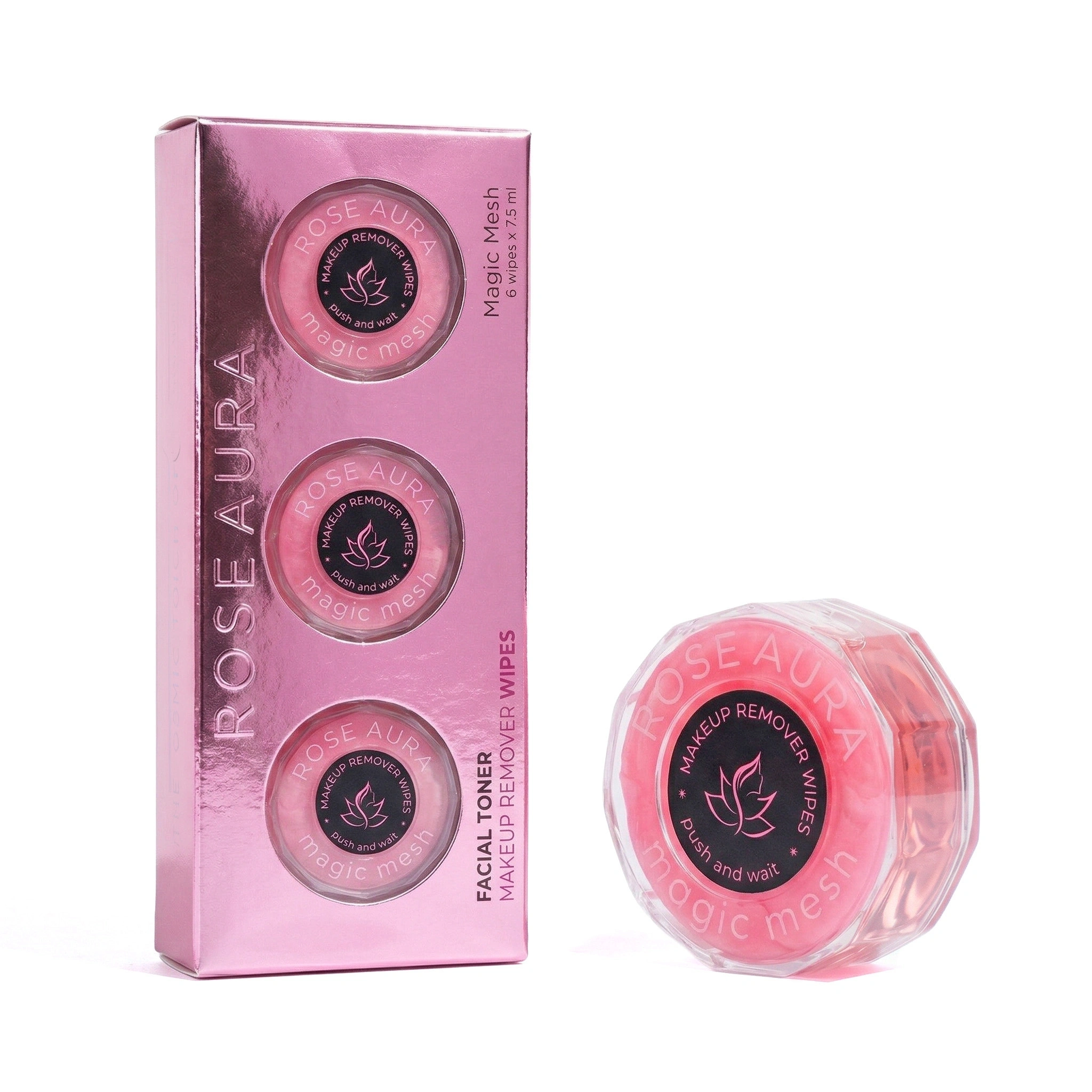 Démaquillants Lingettes: Démaquillez facilement le maquillage et les impuretés - 6 pièces