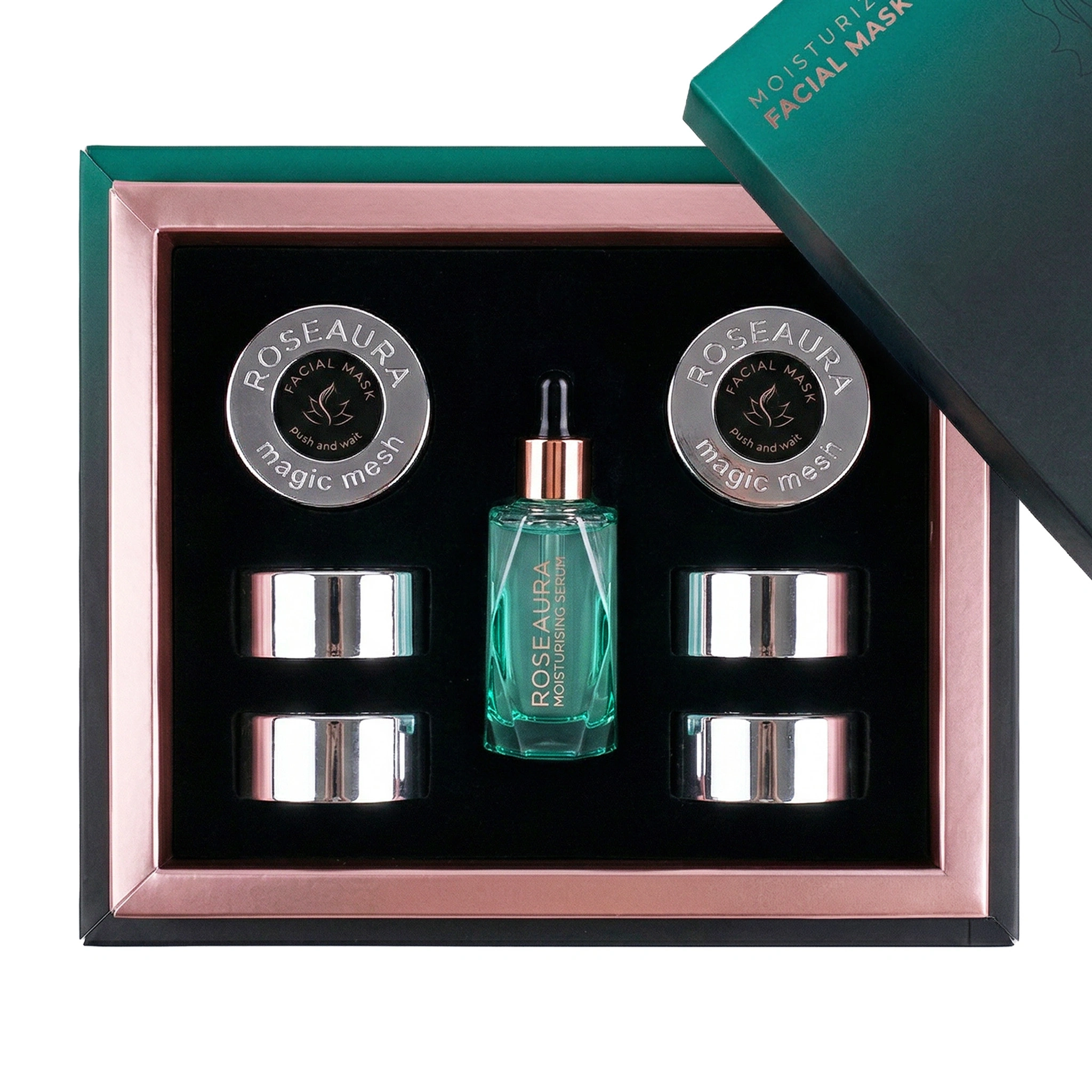 Nemlendirici Yüz Maske Kiti: Serum + Maske ile Derinlemesine Nem - 6lı Set