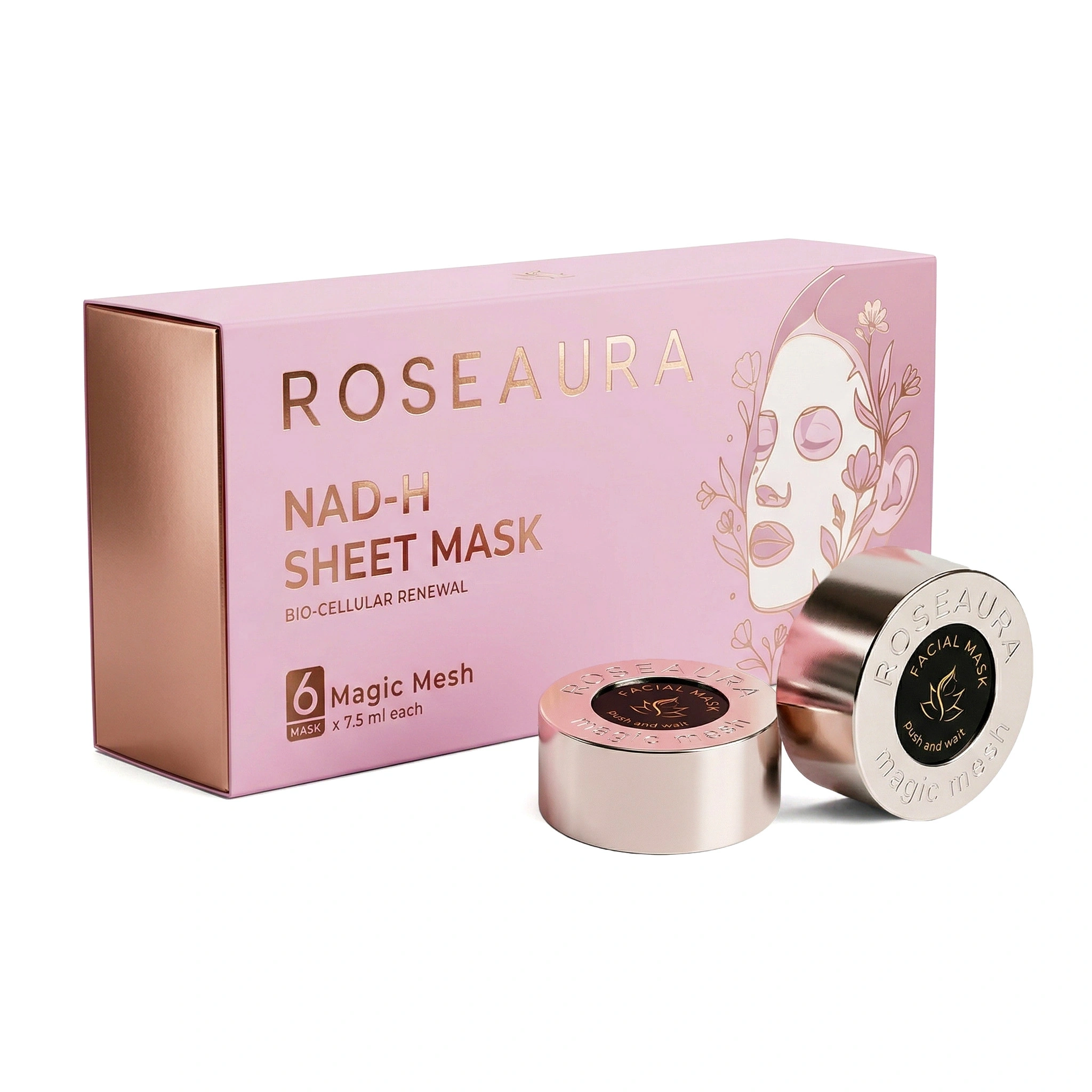 NAD-H Facial Mask - 6 Time Use